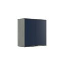 Ver imagem 2 de Armário Aéreo de Cozinha 70cm com 2 Portas Domus Espresso Móveis Cinza/Silver/Royal