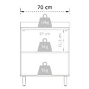 Ver imagem 3 de Balcão de Cozinha e Lavanderia com 2 Portas 0,70m Top Class Batrol