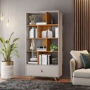 Ver imagem 1 de Estante Livreiro Giga Jcm Móveis Cinamomo/off