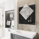 Ver imagem 1 de Espelheira de Banheiro Clio Decoração Preto - Comprar Moveis em Casa
