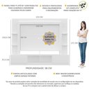 Ver imagem 6 de Estante Com Suporte Tv 65" E 2 Portas Oslo Multimóveis V3386 Branca Branco