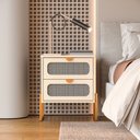 Ver mais imagens de Mesa de Cabeceira Titanium Estilo Industrial com Pés de Ferro