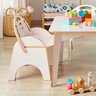 Kit Mesa Infantil com Cadeira Encosto Apoio Atividades Didática Refeição Educativa Brincar Desenhar - 5