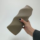 Ver imagem 4 de Vaso Decorativo Enfeite Casa Redondo Home&co Cerâmica 25x10x10cm Cinza