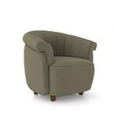 Ver imagem 4 de Poltrona Decorativa Latvia 86cm Pés de Madeira Veludo Castor G45 - Gran Belo
