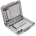 Ver imagem 2 de Mesa Dobrável Maleta Alumínio + 2 Bancos Camping Praia Alça