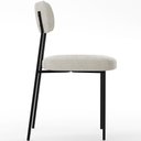 Ver imagem 6 de Cadeira Decorativa Estofada para Sala de Jantar Melina L02 Bouclê Creme - Lyam Decor
