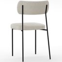 Ver imagem 7 de Cadeira Decorativa Estofada para Sala de Jantar Melina L02 Bouclê Creme - Lyam Decor