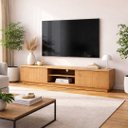 Ver imagem 2 de Rack de Tv de Madeira Maciça com Portas de Correr 220cm River
