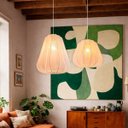 Ver imagem 4 de Conjunto Pendente Tecido Transparente Balloon Tec10-11 + Led