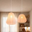 Ver imagem 1 de Conjunto Pendente Tecido Transparente Balloon Tec10-11 + Led