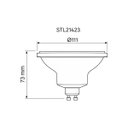 Ver imagem 3 de Lâmpada LED AR111 Pro Stella 11W GU10 4000k Branco Neutro IRC95 24° Bivolt 780LM ST3337