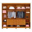 Ver imagem 3 de Guarda Roupa Casal Ripado 6 Portas 6 Gavetas Arezzo Benetil Cinamomo/off White