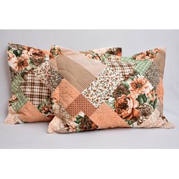 2 Porta Travesseiro Avulso Matelado Patchwork 70 X 50 - 2