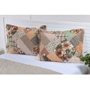 Ver imagem 1 de 2 Porta Travesseiro Avulso Matelado Patchwork 70 X 50