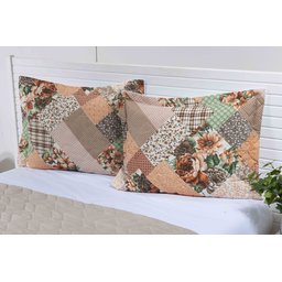 2 Porta Travesseiro Avulso Matelado Patchwork 70 X 50 - 1