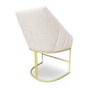 Ver imagem 6 de Kit 4 Luxo Alana Linho Bege Base Ferro Dourado - Pallazio