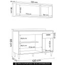 Ver imagem 4 de Armário Aéreo e Balcão de Cozinha 120cm com Tampo Classic P11 Preto - Mpozenato
