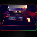 Ver imagem 3 de Mouse Pad Gamer Extra Grande Led Rgb Mousepad Preto
