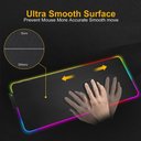Ver imagem 2 de Mouse Pad Gamer Extra Grande Led Rgb Mousepad Preto