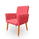 Ver imagem 6 de Kit 2 Poltronas Cadeira para Sala Confortável e Minimalista em Suede