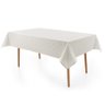 Toalha de Mesa Retangular 6 Lugares Sempre Limpa Zattar Branca Karsten - 1