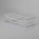 Ver imagem 1 de Escorredor de Louça para Bancada de 1 Nível Standard 8 Pratos : Inventia Aer : Cor: Branco