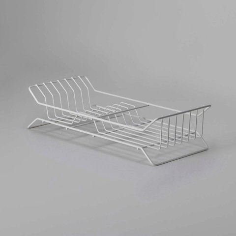 Escorredor de Louça para Bancada de 1 Nível Standard 8 Pratos : Inventia Aer : Cor: Branco