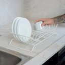 Ver imagem 2 de Escorredor de Louça para Bancada de 1 Nível Standard 8 Pratos : Inventia Aer : Cor: Branco