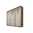 Ver imagem 3 de Guarda Roupa Casal 3 Portas 4 Gavetas - Arezzo Plus-cumaru/fendi - Móveis Novo Horizonte