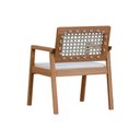 Ver imagem 3 de Poltrona Garden Madeira Maciça Assento Estofado Encosto Trançado Corda - Natural Acquablock Bege