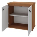 Ver imagem 5 de Balcão para Escritório com Chave Multiuso 2 Portas Unik A02 Freijó Branco - Lyam Decor