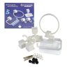 Kit Acessórios de Banheiro 5 Peças Branco - 1