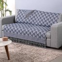 Ver imagem 2 de Xale para Sofá com Franja Luxor 1 Peça 2,10m X 1,35m 60% Algodão - 40% Poliéster Tecido Jacquard