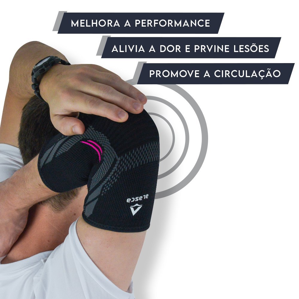 Cotoveleira de Compressão Sense Alasca - Estabilidade e proteção. Ideal para todo tipo de esporte.:X - 6