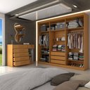 Ver imagem 2 de Guarda-roupa Casal Alento 7 Portas 9 Gavetas Cinamomo - Panorama Móveis