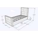 Ver imagem 4 de Cama com Cabeceira Solteiro Estofada Uvaia 90cm Suede:bege