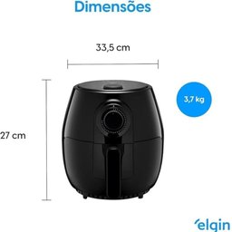 Fritadeira Elétrica Airfryer Elgin Quick Fryer 4l 1350w - 220v 220v - 7