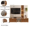 Estante Home Teather Para Tv Até 55" Com Led - 3