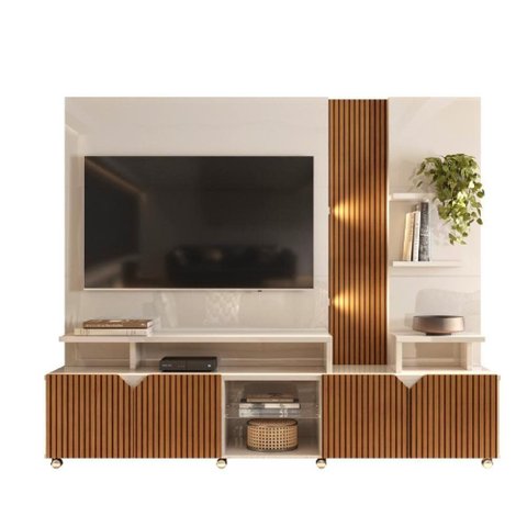 Estante Home Teather para TV até 55" com LED