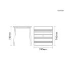 Ver imagem 4 de Mesa Quadrada Tramontina Verona em Madeira Teca Verniz Transparente 74 cm