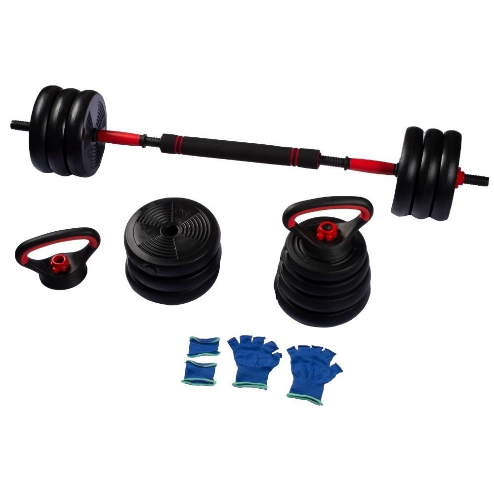 Kit Suporte e Barra Para Agachamento Sumo - Preto