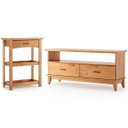 Ver imagem 1 de Kit Rack para TV de até 55" e Aparador 100% Madeira Bella Carvalho