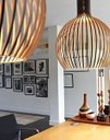 Ver imagem 2 de Luminária Teto tipo Pendente ESTOCOLMO MDF - Completa - Cor: Preta