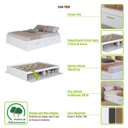 Ver imagem 3 de Cama Queen 162cm X 202cm Compartimento C/ Portas Basculantes Cor:mel