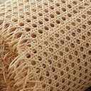 Ver imagem 2 de Telinha Rattan Largura 50cm/ Palhinha Indiana Sextavada em Celulose Fibra Natural - Telinha 50x100cm