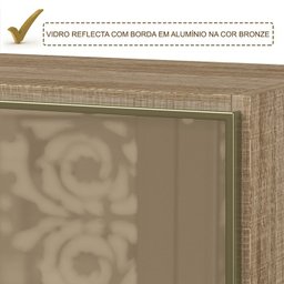 Cozinha Modulada 10 Peças Em MDF Kali Premium CJ10 Carvalho Rust Chumbo Nicioli - 9 Cozinha Modulada 10 Peças Em MDF Kali Premium CJ10 Carvalho Rust Chumbo Nicioli - 9