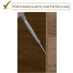 Cozinha Modulada 10 Peças Em MDF Kali Premium CJ10 Carvalho Rust Chumbo Nicioli - 11 Cozinha Modulada 10 Peças Em MDF Kali Premium CJ10 Carvalho Rust Chumbo Nicioli - 11