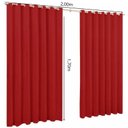 Ver imagem 1 de Cortinas para Sala 2,00x1,70 -barata -atacado:vermelha