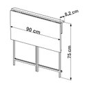 Ver imagem 5 de Mesa Escrivaninha Dobravel 90cm 27893 Vermont Preto Artesano